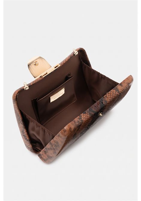 Clutch Oleria in pelle stampa snake TWENTY FOURHAITCH | BAG069NAT